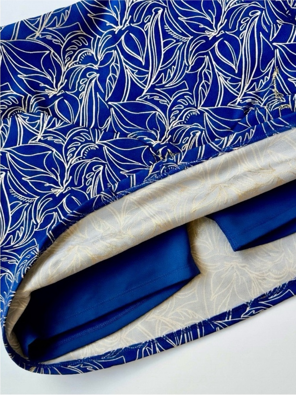 Tommy Bahama Active Golf Tennis Skort Skirt Tropical Print Blue White Womens XL - Picture 3 of 15